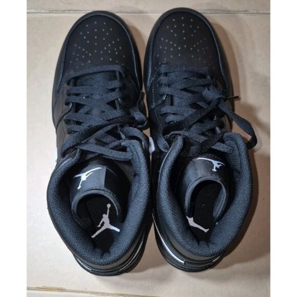 JORDAN 1 MID TD FOOTBALL MEN\'S SIZE 10 BLACK NEW